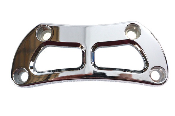 V-Twin - 26-0451 - Cutout Design Riser Top Clamp Chrome