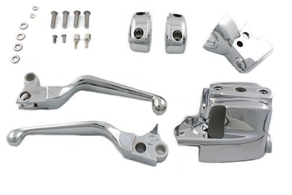 V-Twin - 26-0538 - Handlebar Control Cover Kit Chrome V-Twin - 26-0538 - Handlebar Control Cover Kit Chrome