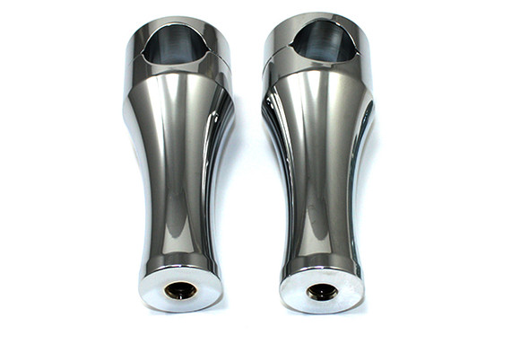 V-Twin - 26-0598 - 5 inch Solid Billet Chrome Riser Set