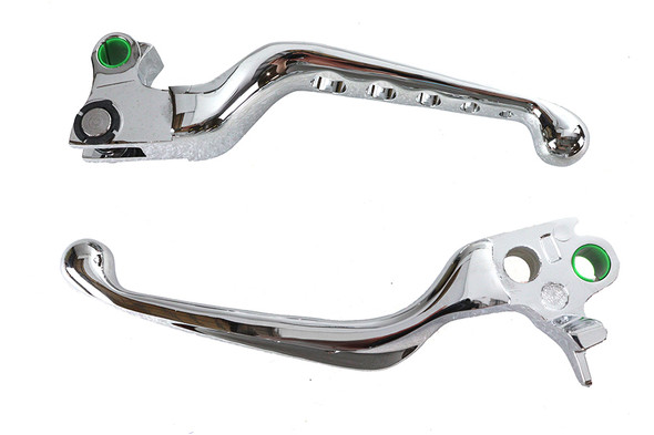 V-Twin - 26-0788 - Chrome Drilled Hand Lever Set V-Twin - 26-0788 - Chrome Drilled Hand Lever Set
