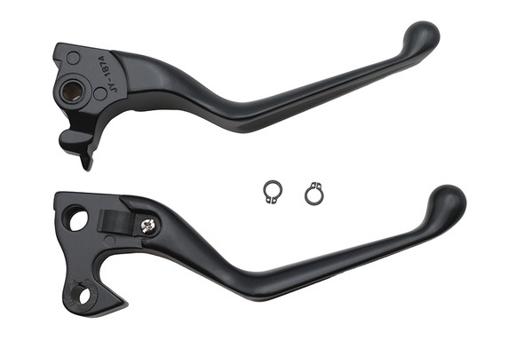 V-Twin - 26-0955 - Wide Hand Lever Kit Black