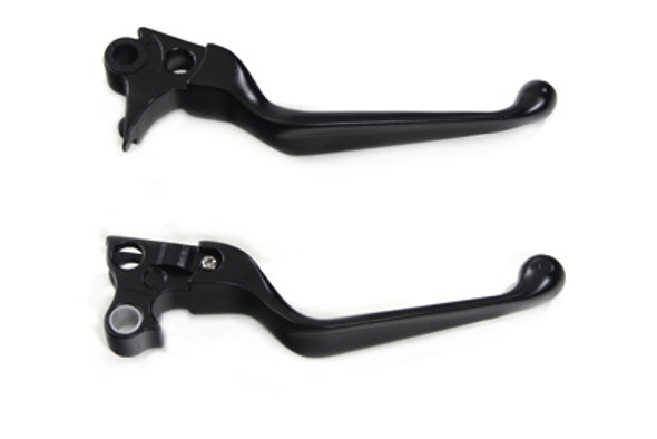 V-Twin - 26-0982 - Black V-Cut Hand Lever Set