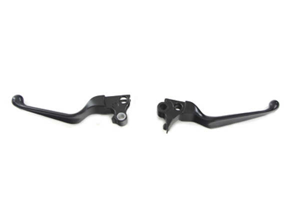 V-Twin - 26-0982 - Black V-Cut Hand Lever Set