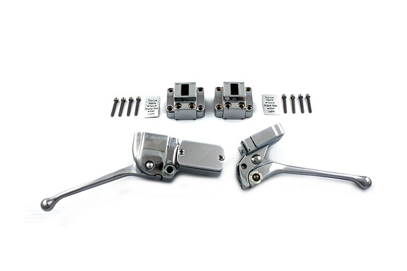 V-Twin - 26-2148 - Handlebar Control Kit Chrome - Fits 1972-1981 Harley-Davidson XL, FL, FX