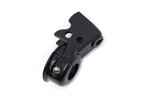 V-Twin - 26-2186 - Clutch Hand Lever Bracket with Clamp Black - Fits 1996-2017 Harley-Davidson FXD, 1996-2007 FLT, 1996-2014 FLST, 1996-2003 XL, 1996-2014 FXST