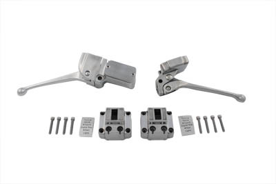V-Twin - 26-2187 - Handlebar Control Kit Polished - Fits 1972-1981 Harley-Davidson XL, FL, FX
