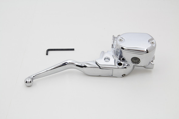 V-Twin - 26-2215 - Handlebar Master Cylinder Assembly Chrome - Fits 2014-2021 Harley-Davidson XL (with ABS)