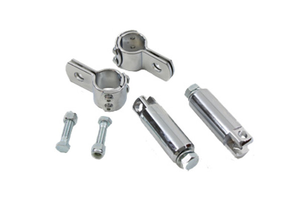 V-Twin - 27-0033 - Chrome Footpeg Mount Kit