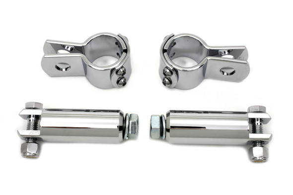 V-Twin - 27-0034 - Chrome Footpeg Mount Kit