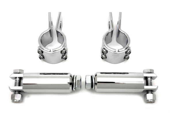 V-Twin - 27-0034 - Chrome Footpeg Mount Kit