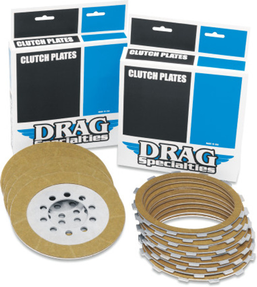  Drag Specialties - Kevlar, Organic, or Steel Clutch Plates - Fits '99-'17 Harley Twin Cam 