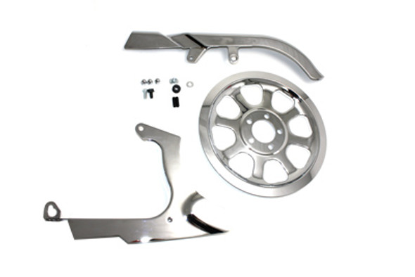 V-Twin - 27-0161 - Chrome Belt Guard Kit V-Twin - 27-0161 - Chrome Belt Guard Kit
