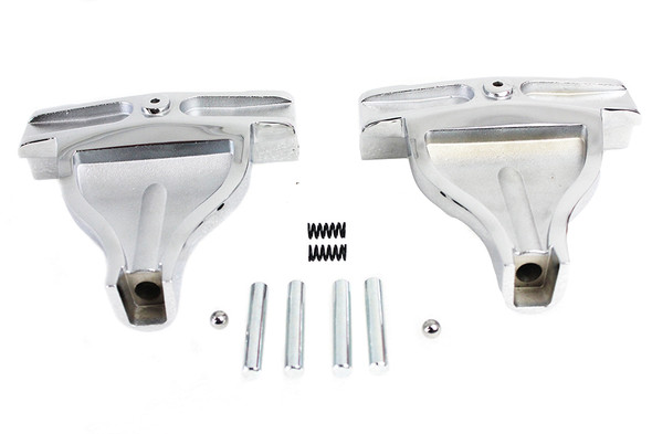 V-Twin - 27-0189 - Passenger Footboard Support Set Chrome