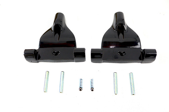 V-Twin - 27-0201 - Passenger Footboard Support Set Black