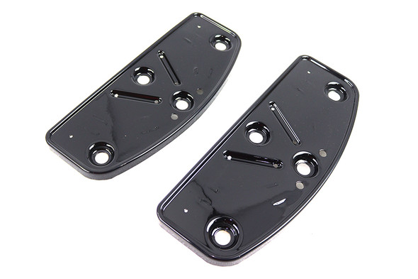 V-Twin - 27-0249 - OE Driver Footboard Set Black 'D' Shape
