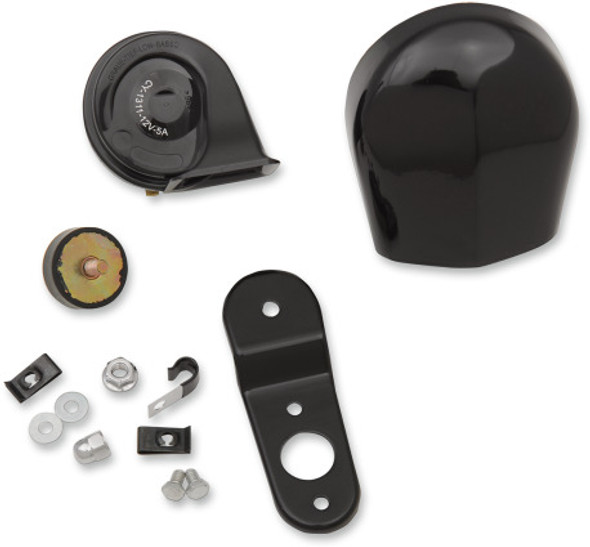 Drag Specialties - Electrical Horn Kit - fits Harley Model - Black or Chrome
