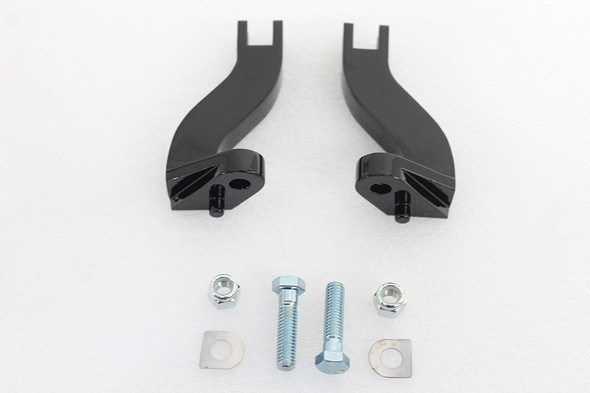 V-Twin - 27-0361 - Footpeg Mount Bracket Set Passenger Black