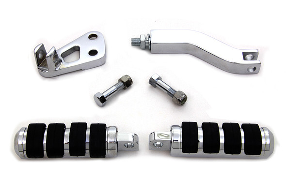 V-Twin - 27-0439 - Cats Paw Passenger Footpeg Kit - Fits 1994-2005 Harley-Davidson FXD, FXDWG