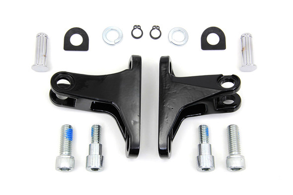 V-Twin - 27-0441 - Black Rear Passenger Mini Footboard Mount Kit