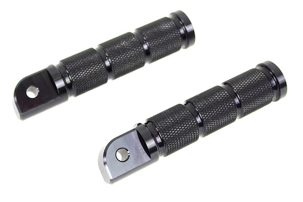 V-Twin - 27-0474 - Black Retro Passenger Footpeg Set
