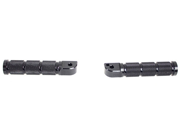 V-Twin - 27-0474 - Black Retro Passenger Footpeg Set