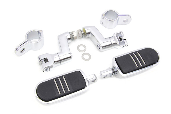 V-Twin - 27-0485 - Chrome Streamliner Footpeg Kit