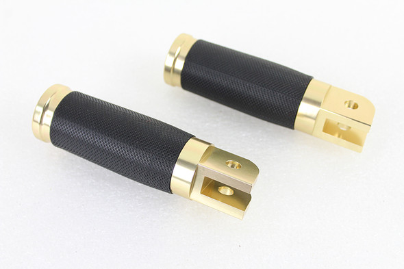 V-Twin - 27-0494 - Caliber Brass Driver Footpeg Set