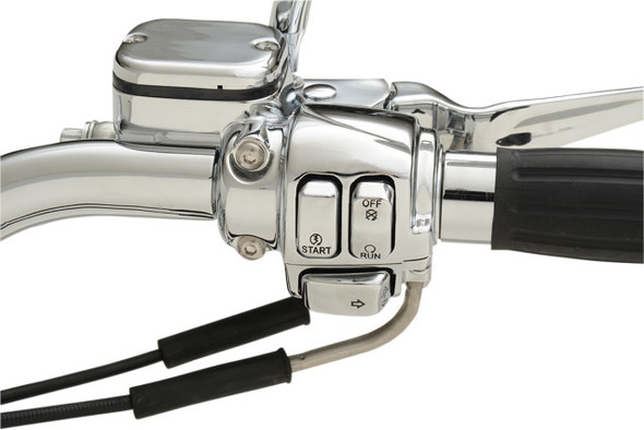  Drag Specialties - Chrome Switch Cap Kits - fits '00-'13 Harley Models (See Desc.) 