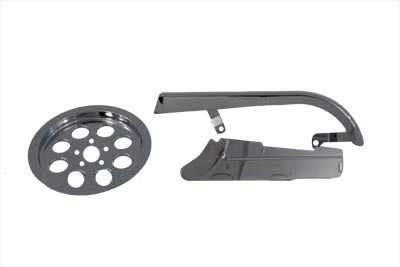 V-Twin - 27-0679 - Chrome Belt Guard Kit - Fits 1991-1999 Harley-Davidson FXD