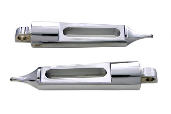 V-Twin - 27-0722 - Chrome Dagger Slot Footpeg Set