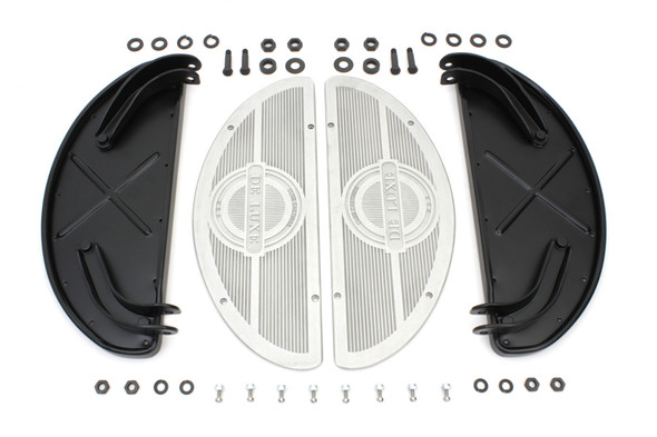 V-Twin - 27-0751 - Deluxe Half Moon Footboard Set