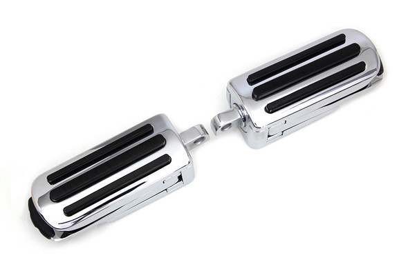 V-Twin - 27-0765 - Chrome Footpeg Set with Heel Rest