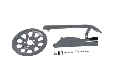 V-Twin - 27-0790 - Chrome Belt Guard Kit - Fits 2007-2017 Harley-Davidson FXD
