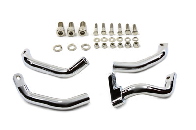 V-Twin - 27-0811 - Footboard Extension Kit Chrome - Fits 1983-2008 Harley-Davidson FLT