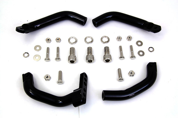 V-Twin - 27-0812 - Footboard Extension Kit Black - Fits 1983-2008 Harley-Davidson FLT