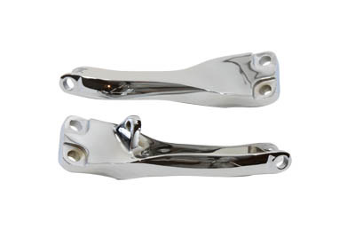 V-Twin - 27-0861 - Chrome Passenger Footpeg Mount Set - Fits 2006-2017 Harley-Davidson FXD, FXDWG