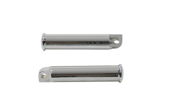 V-Twin - 27-0874 - Chrome Smooth Style Billet Footpeg Set