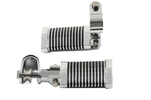 V-Twin - 27-0897 - O-Ring Style Footpeg Set Flat Diamond Shape