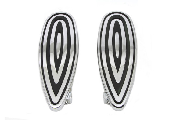 V-Twin - 27-0994 - Billet Footboard Set Chrome