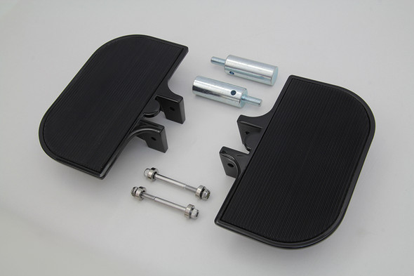 V-Twin - 27-1006 - Passenger Mini Footboard Set Rubber Style
