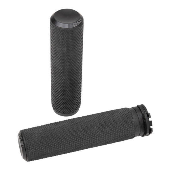 Arlen Ness - Knurled Fusion Dual Cable Grips - fits 1" Bars