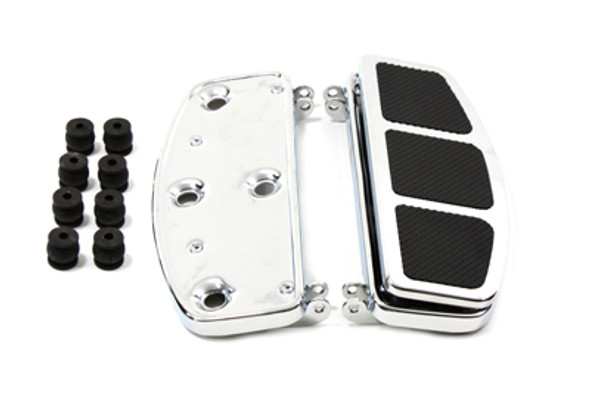 V-Twin - 27-1054 - 'D' Driver Footboard Set Chrome