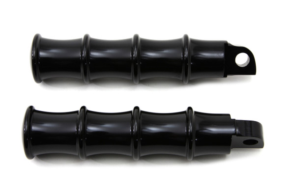 V-Twin - 27-1066 - Black Tribal Style Footpeg Set