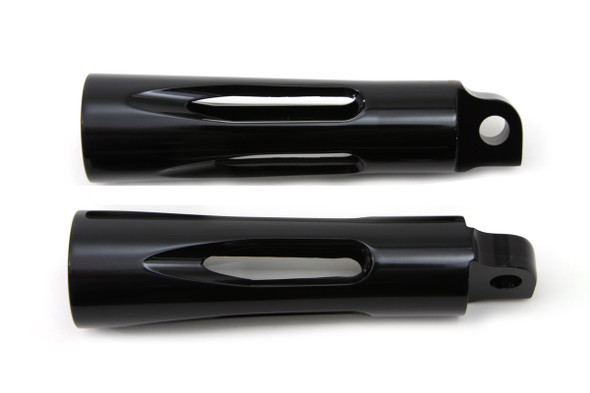V-Twin - 27-1067 - Black Milled Style Footpeg Set
