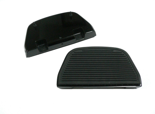 V-Twin - 27-1124 - Black Rear Ribbed Passenger Footboard Kit