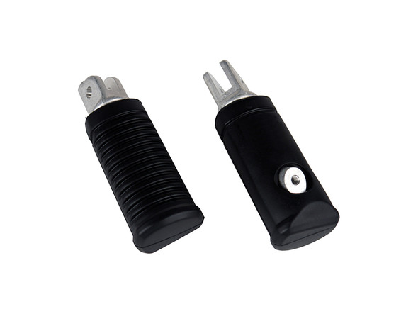 V-Twin - 27-1131 - Round Style Driver Footpeg Set Natural Alloy