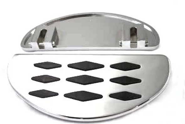 V-Twin - 27-1200 - Driver Footboard Set with Diamond Design