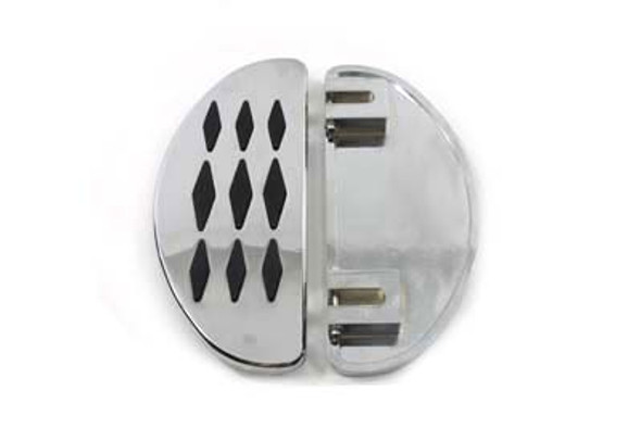 V-Twin - 27-1200 - Driver Footboard Set with Diamond Design