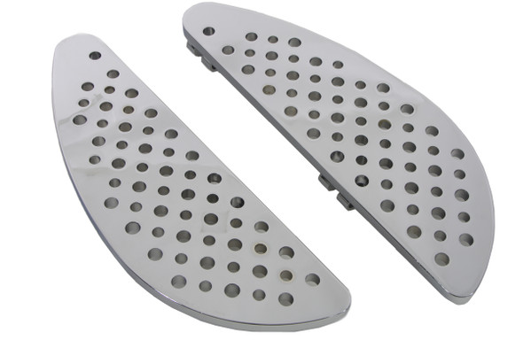 V-Twin - 27-1237 - Driver Chrome Half Moon Footboard Set