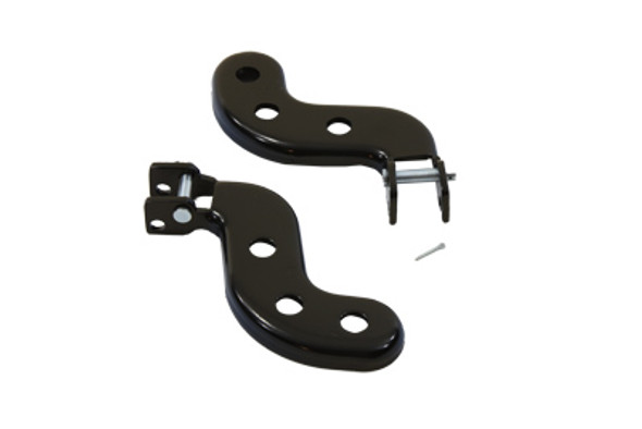 V-Twin - 27-1629 - Black Buddy Seat Footpeg Bracket Set